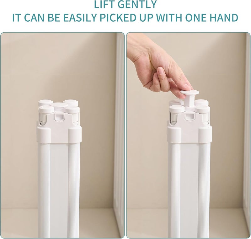 JOOM 4 Legs Clothes Drying Rack, Garment Rack Portable and Foldable Space Saving Laundry Drying Rack - Drying Rack Clothing 4rods16 Clips,Floor Folding Balcony Bedroom Household - Image 4